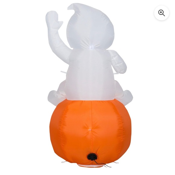 Baby ghost on pumpkin Halloween inflatable - Picture 2 of 6